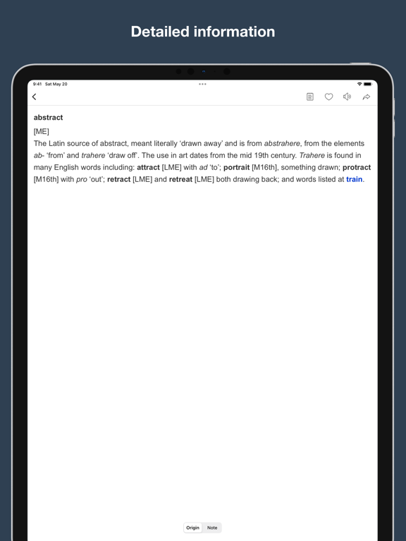 Screenshot #5 pour English Origin Dictionary