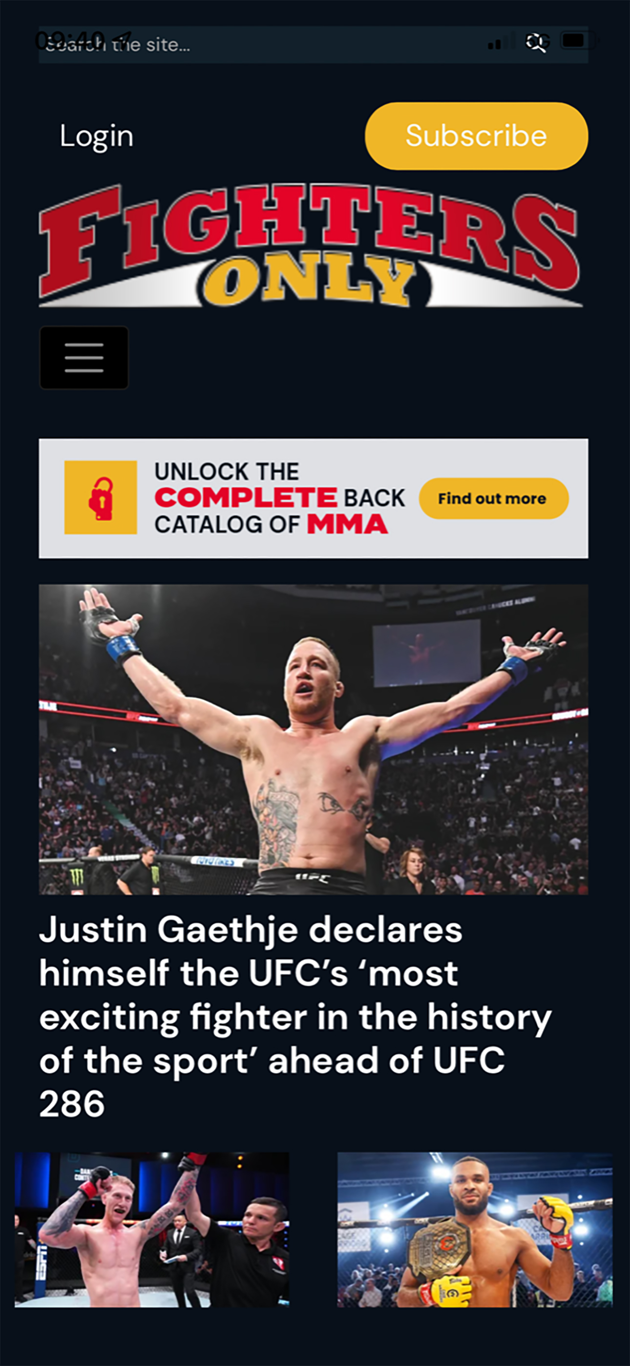 Fighters Only: Bible of MMA