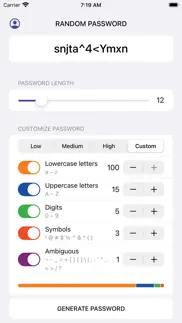 safepass - password generator iphone screenshot 1