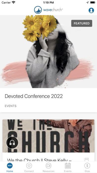 Wave Church App Screenshot