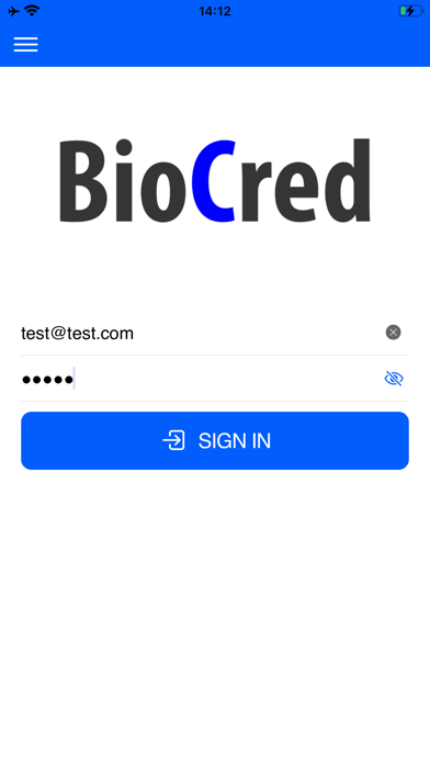 BioCred Screenshot