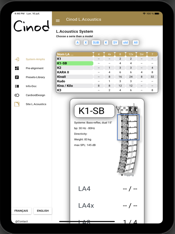 Screenshot #4 pour Cinod pour L.Acoustics