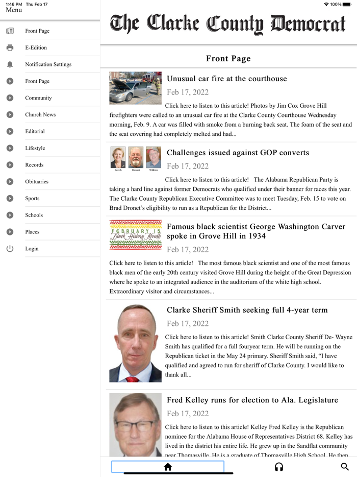 Clarke County Democrat