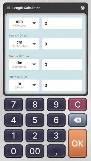 Скриншот калькулятор - конвертер валют на iPhone 4