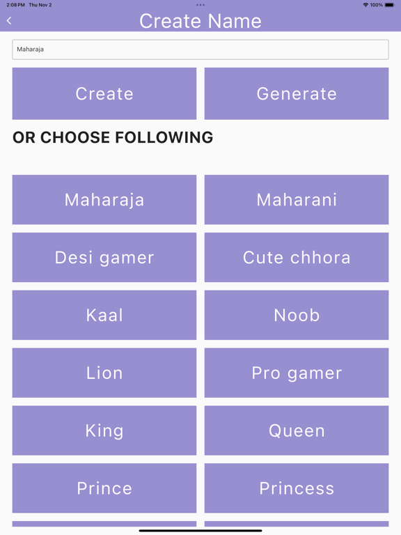 App screenshot