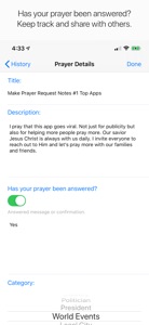 Prayer Request Notes screenshot #2 for iPhone