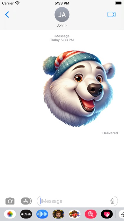 Polar Bear Stickers by Paul Scott
