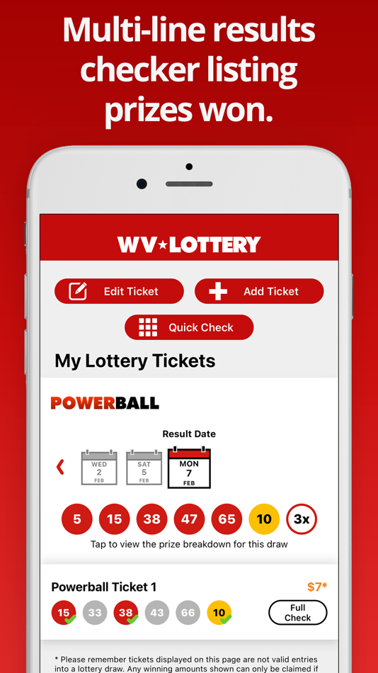 #3. WV Lottery Numbers (iOS) 由: The Lottery Company
