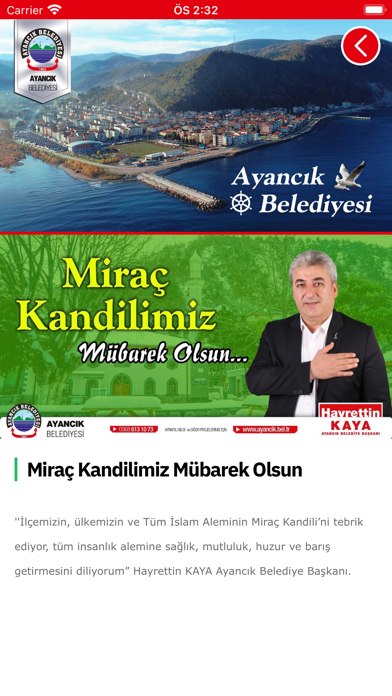 Ayancık Belediyesi Screenshot