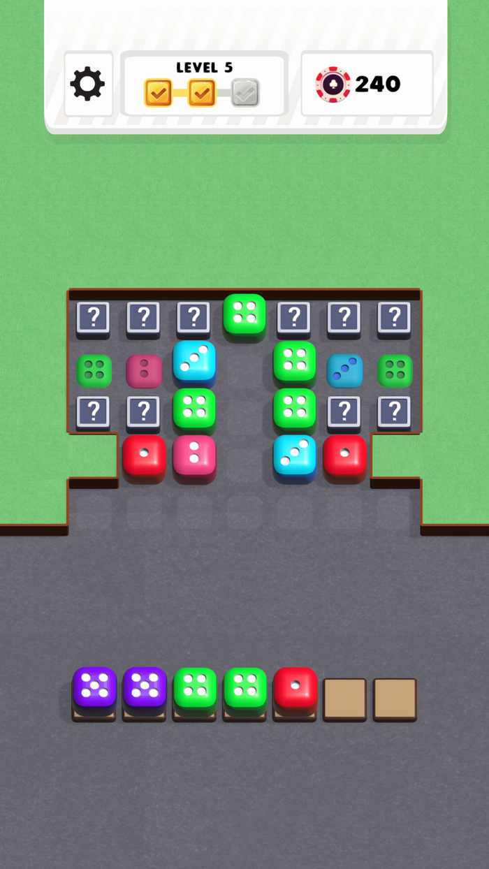 Dice Stack - Merge and Clear