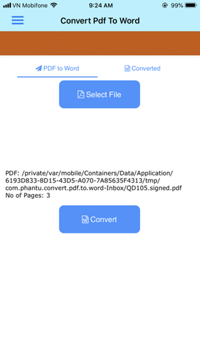 Screenshot #2 pour Convertir un PDF en Word