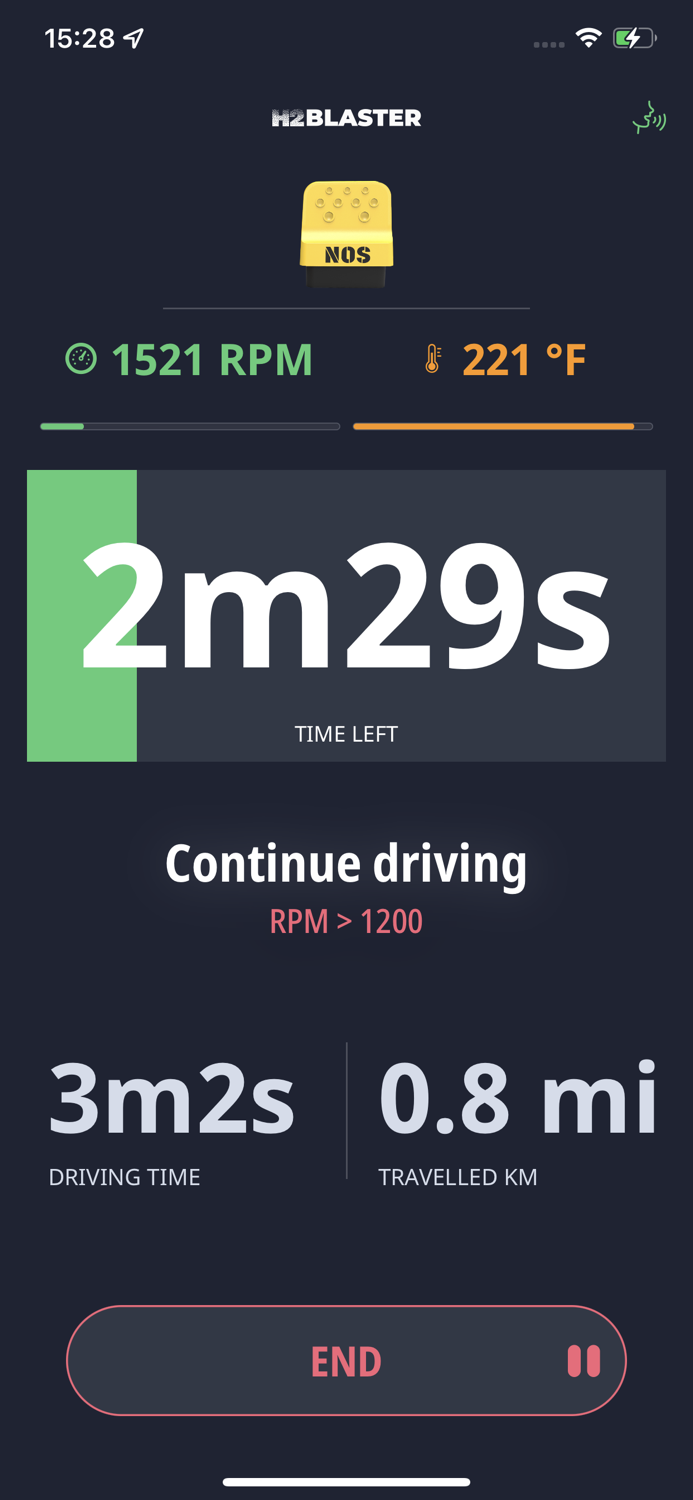 H2Blaster - Test Drive App
