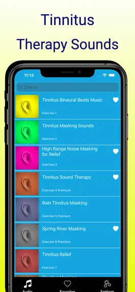 Game screenshot Tinnitus relief: sound masking apk