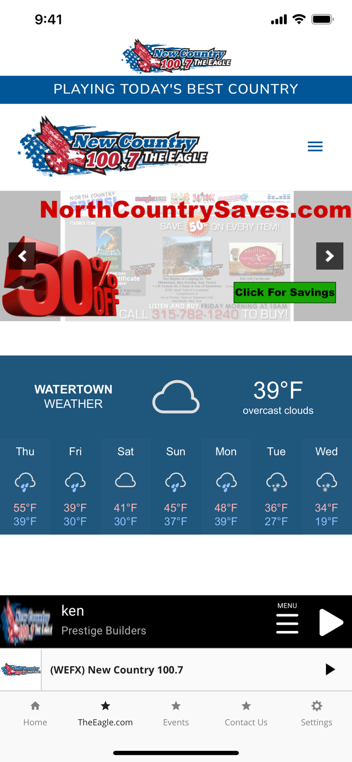 100.7 The Eagle WEFX FM