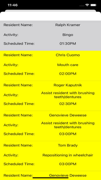 NHChecklist Caregivers Screenshot