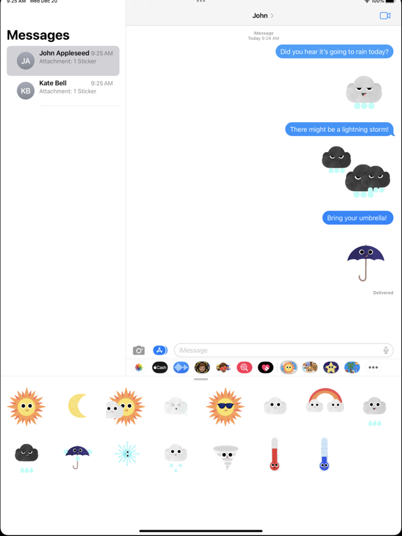 Screenshot #6 pour Wacky Weather Sticker Pack