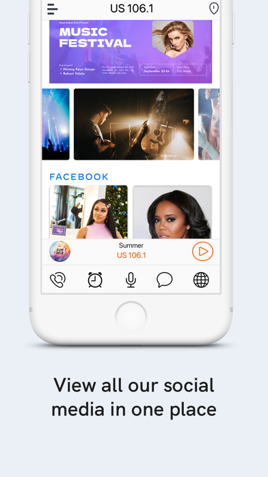 US 106.1 Screenshot