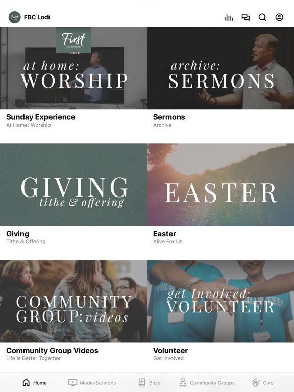 FBC Lodi iPad screenshot 1 - Education app