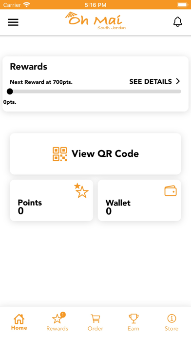Oh Mai South Jordan Rewards Screenshot
