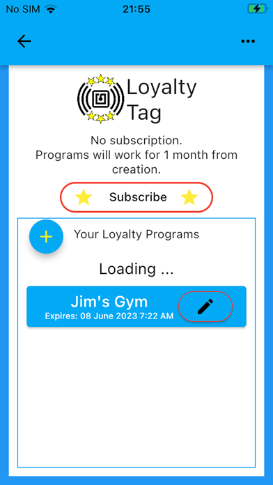Loyalty Tag Screenshot