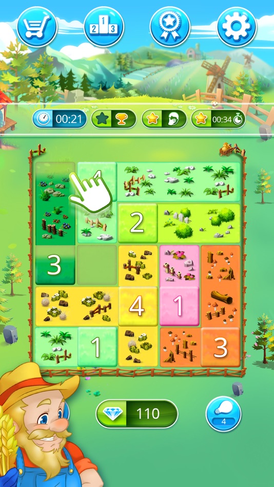 #1. Happy Farm: fill in the fields (iOS) By: PLAYTOUCH