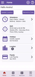 EazeWork - HR and Payroll screenshot #1 for iPhone