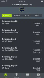 notre dame football iphone screenshot 1