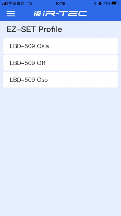 IR-TEC sensor config screenshot-5