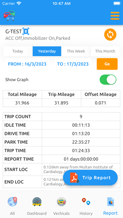 U Track Pro iPhone screenshot 6 - Navigation app