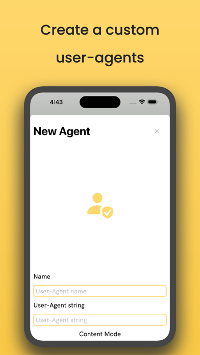 WAS: User-Agent Switcher Screenshot