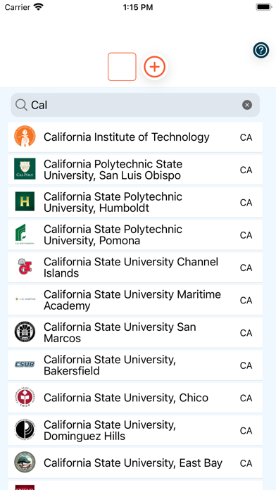 College Compare App Screenshot
