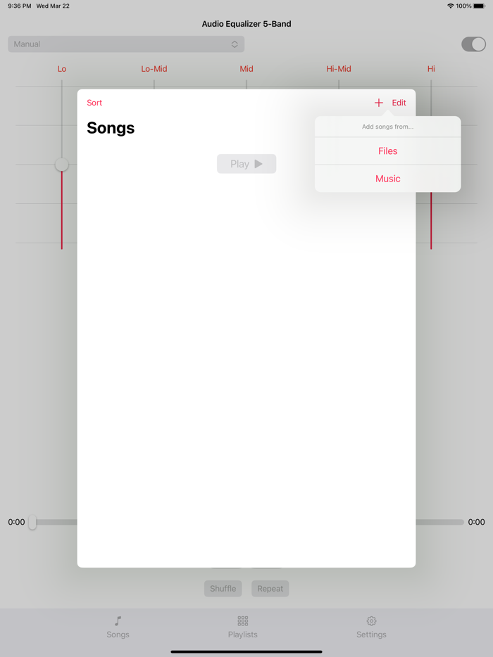 Audio Equalizer 5-Band