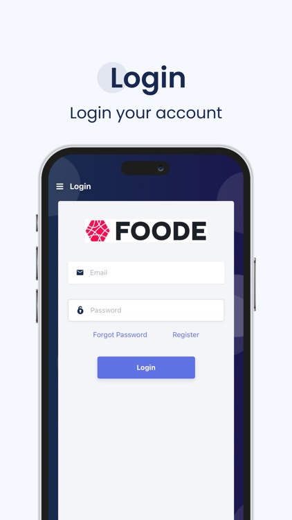 FOODE: Partner App