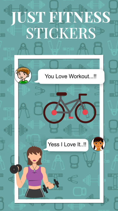 Just Fitness Stickers Screenshot
