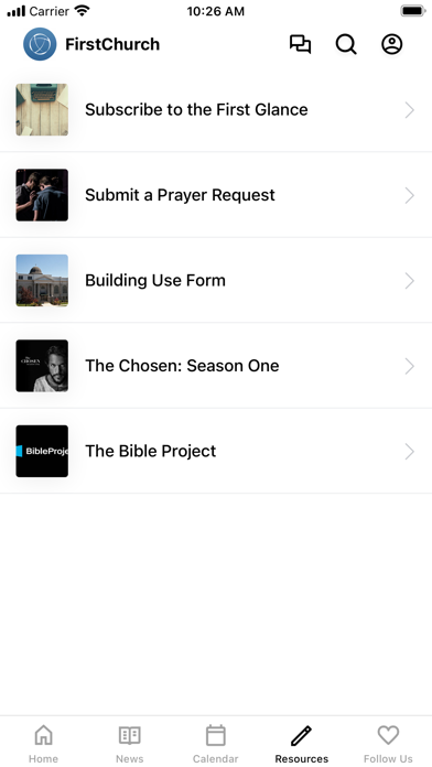 First Church Williamsport Screenshot