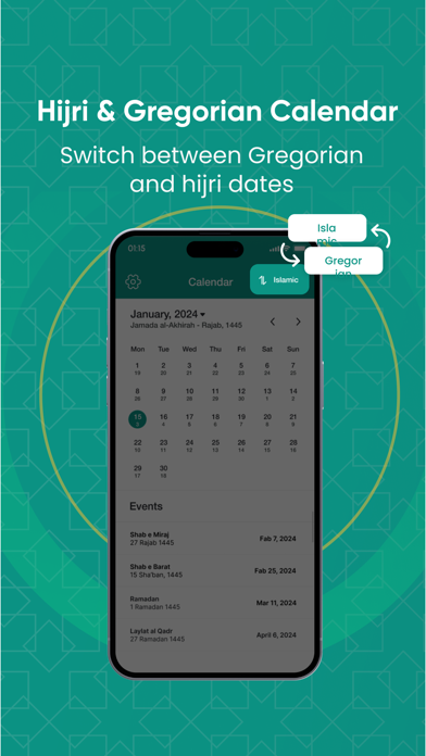 Jamaat Islamic Calendar Screenshot