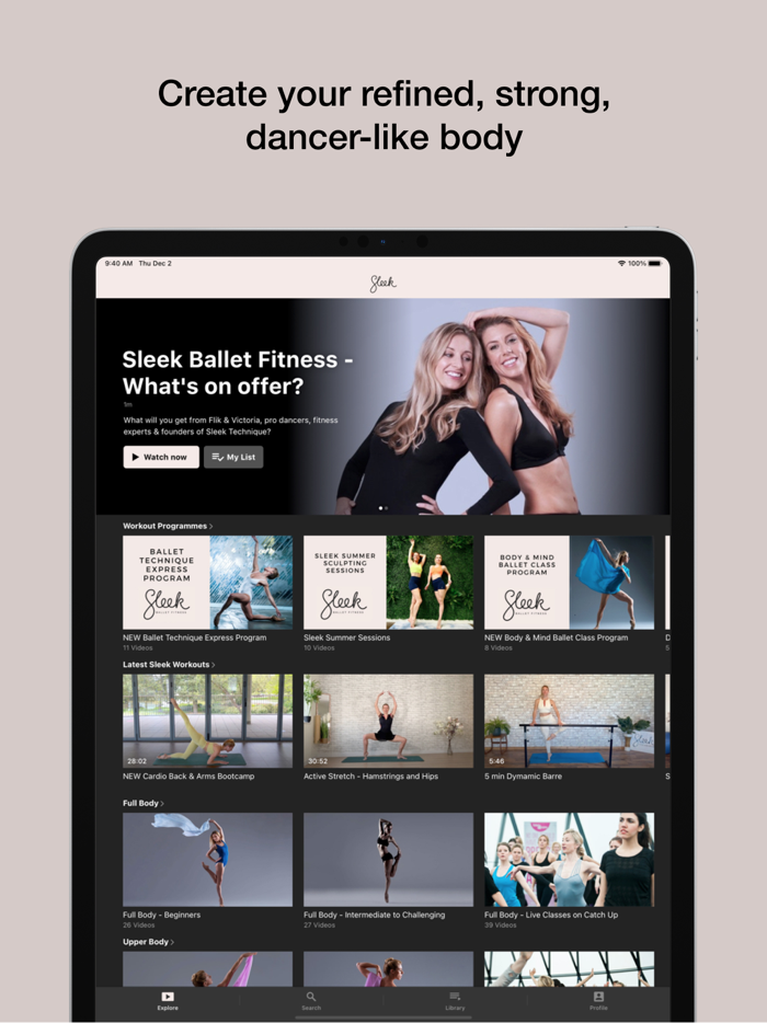Sleek Ballet Fitness
