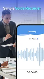 voice recorder: audio to text iphone screenshot 1