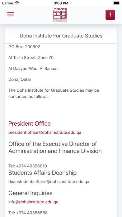Doha Institute Screenshot