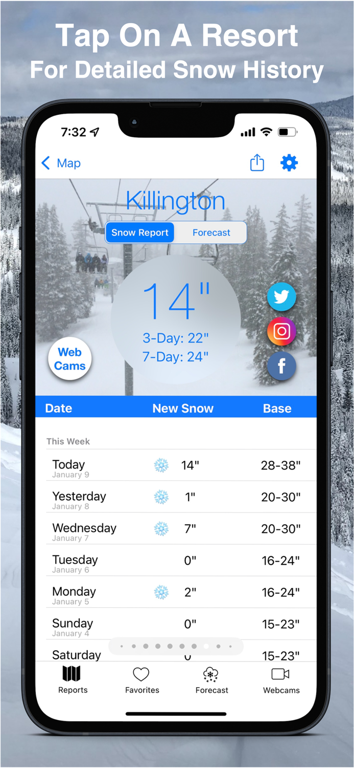 New England Snow Map