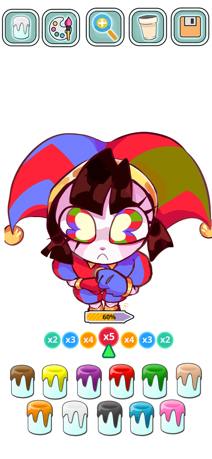 Color Pomni Circus Digitalbook