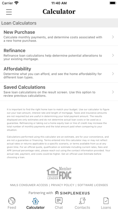 MortgageTouch® Screenshot