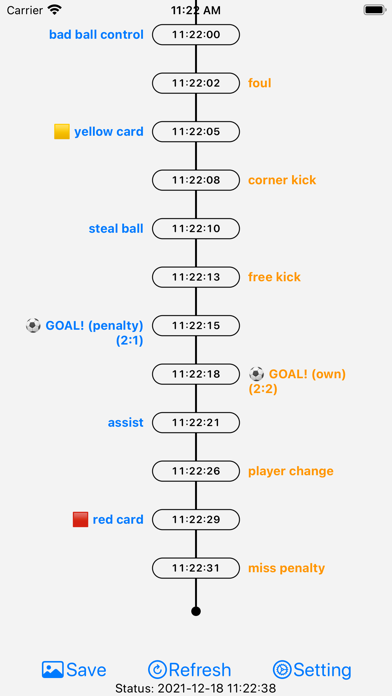 Soccer Scoreboard on Watch Screenshot