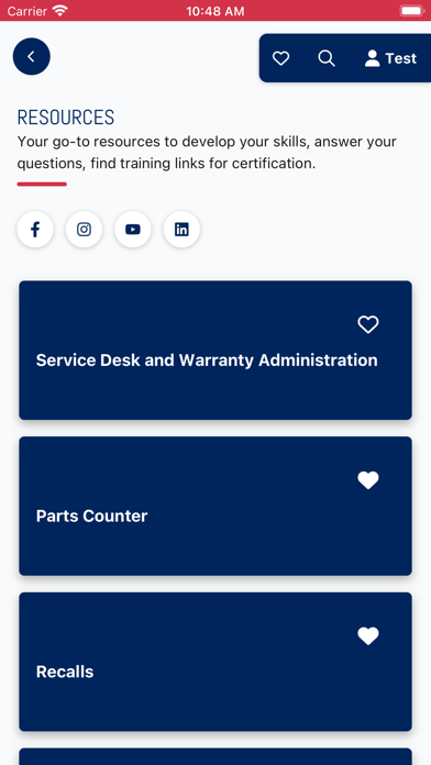 RV Dealers Association Screenshot