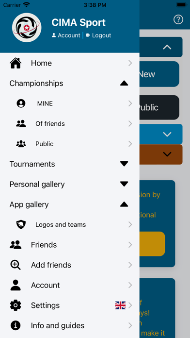 Championships and Tournaments Screenshot