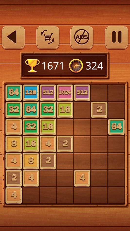 #3. 2048 Wooden Edition (iOS) بواسطة: PLAYTOUCH