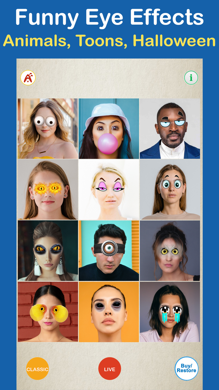 Crazy Bug Eyes Changer Booth