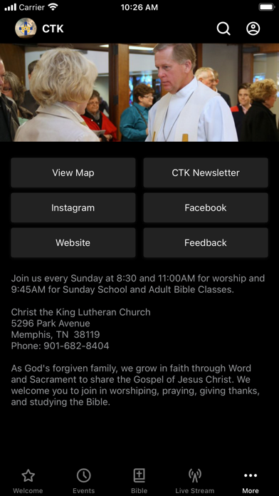 Christ the King Lutheran Screenshot