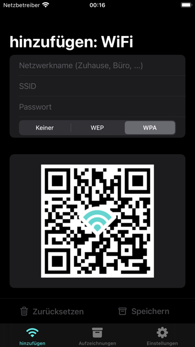 Mein WLAN mit QR-Code