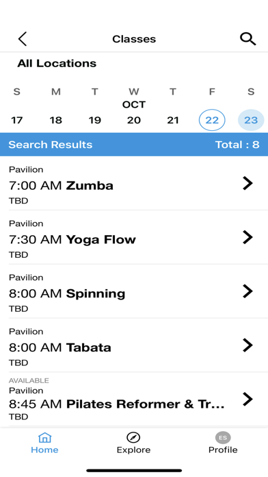 TriHealth Fitness Centers Screenshot